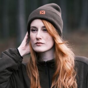Nordic Path Revna Σκούφος διπλής όψης Wood Brown / Orange